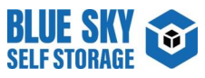 blue sky self storage logo